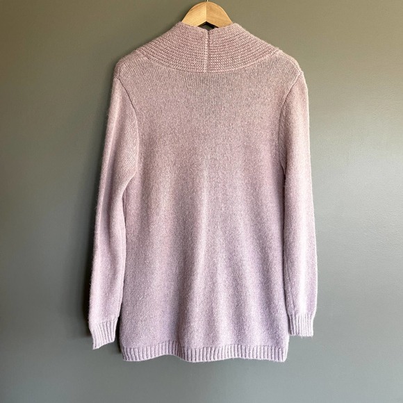 Soft Surroundings Serena Sweater in Dawn Pink Size Small Alpaca Wool Ribbed - Picture 10 of 13